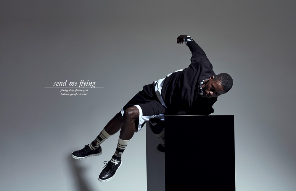 Socks / Stance Jumper, Shirt, Joggers & Leather Trainers / WHYRED