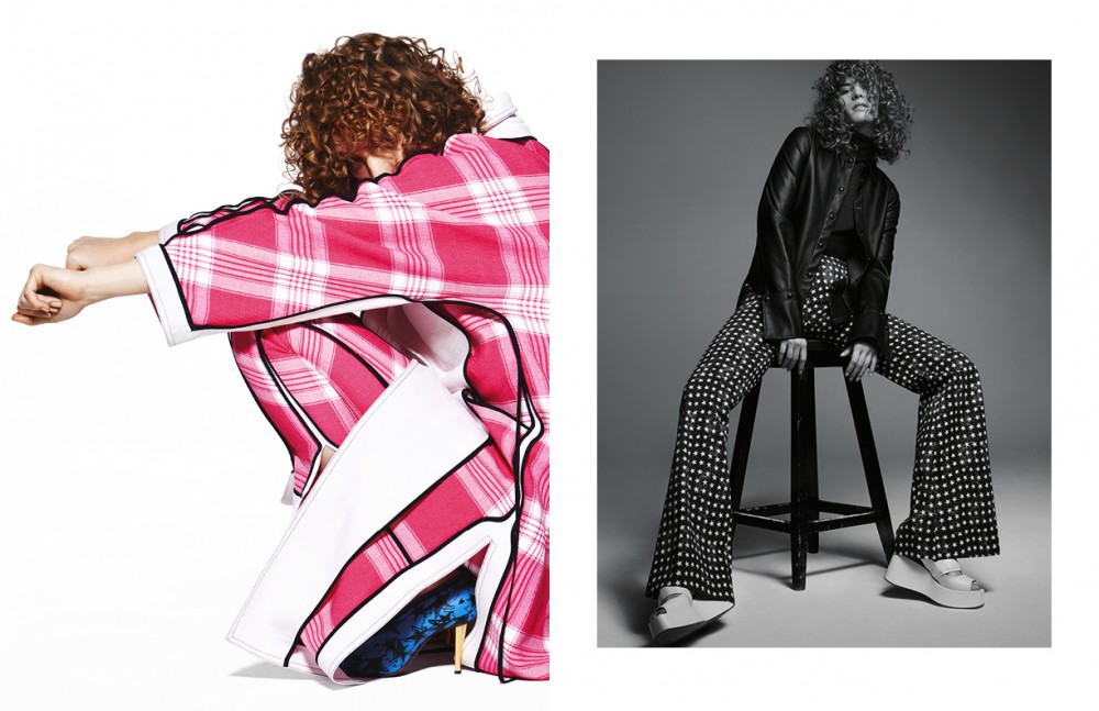 Trousers & Coat / Acne Studios Shoes / Lanvin Opposite Trousers & Leather Shirt / Max Mara Turtleneck / Michael Kors Shoes / Sportmax