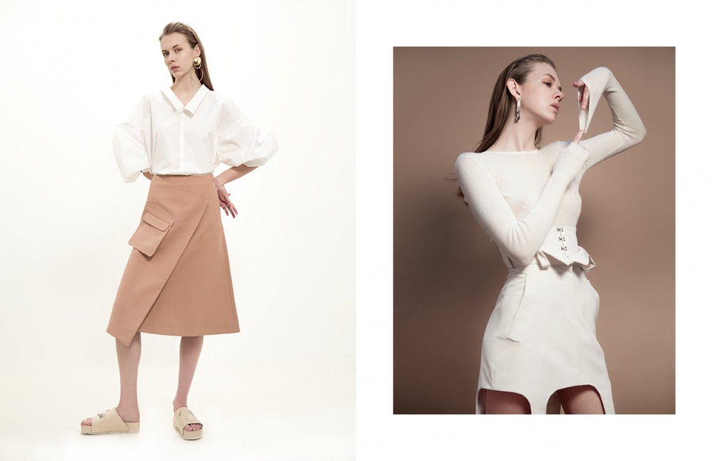 Shirt / Faith Connexion Skirt / COS Shoes / Ellery Earrings / Viveka Bergström Opposite Jumper / Allude Skirt / Anne Sofie Madsen Earring / COS