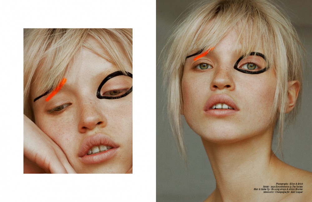 Make Up For Ever Face / Ultra HD Invistible Cover Foundation Cheeks / Artist Powder Blush in “Light Rosewood” Eyes / Aquaseal + Fluo Night in “Yellow” & “Orange” & Graphic Liner in “Bright Black” Lips / Rogue Artist Natural in “N1”
