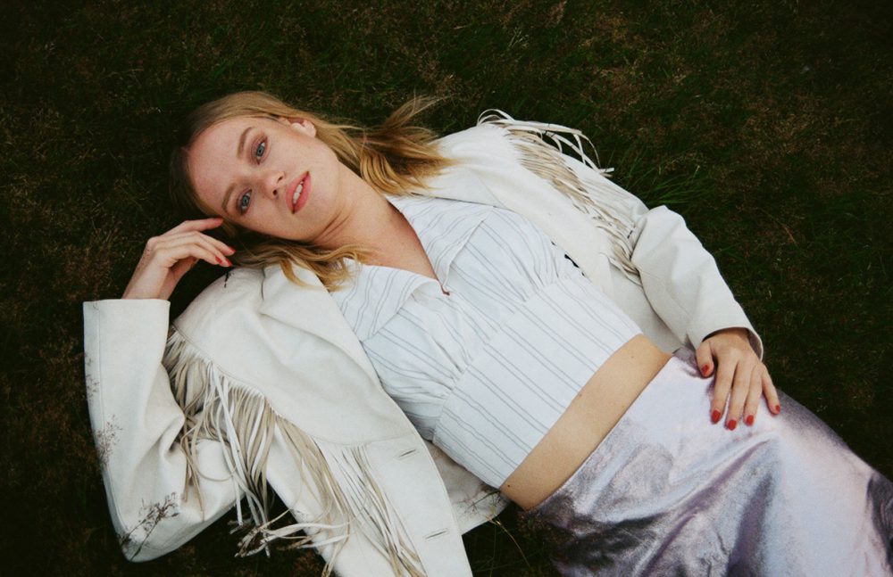 Abby wears Jacket / Beyond Retro Skirt / PAUL & JOE Top / Stylist’s Own