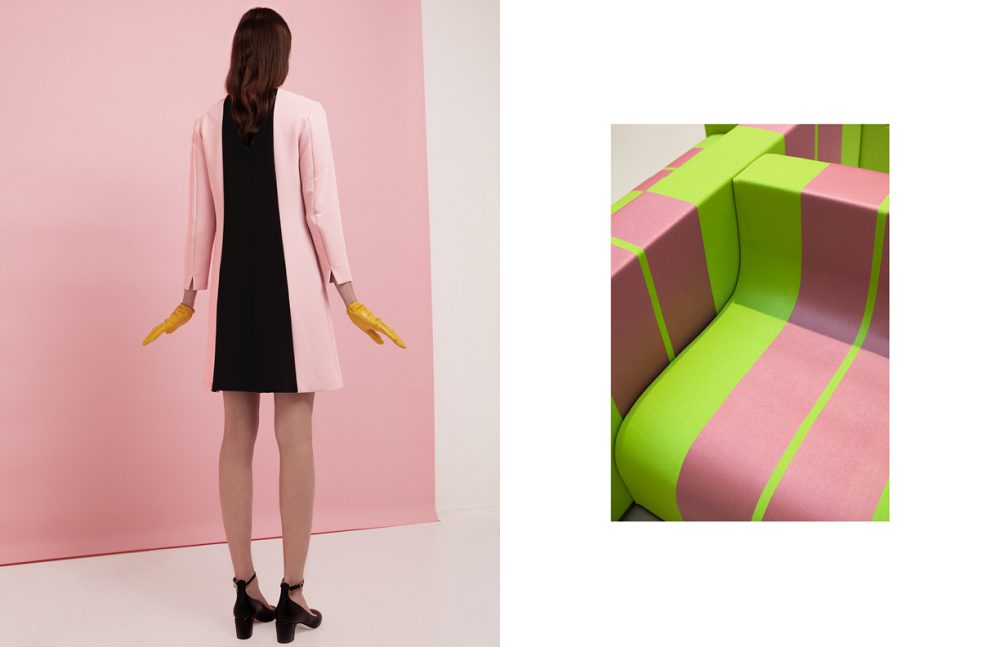 Dress / Sfizio Opera  Gloves & shoes / ANTEPRIMA  Opposite Sofo by Giovannetti - 1968 di Poltronova