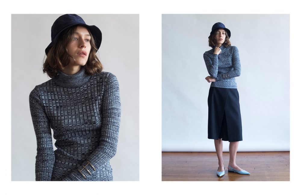 Turtleneck / Topshop  Hat / Vintage Opposite Turtleneck & flats / Topshop  Culottes / Tibi  Hat / Vintage 