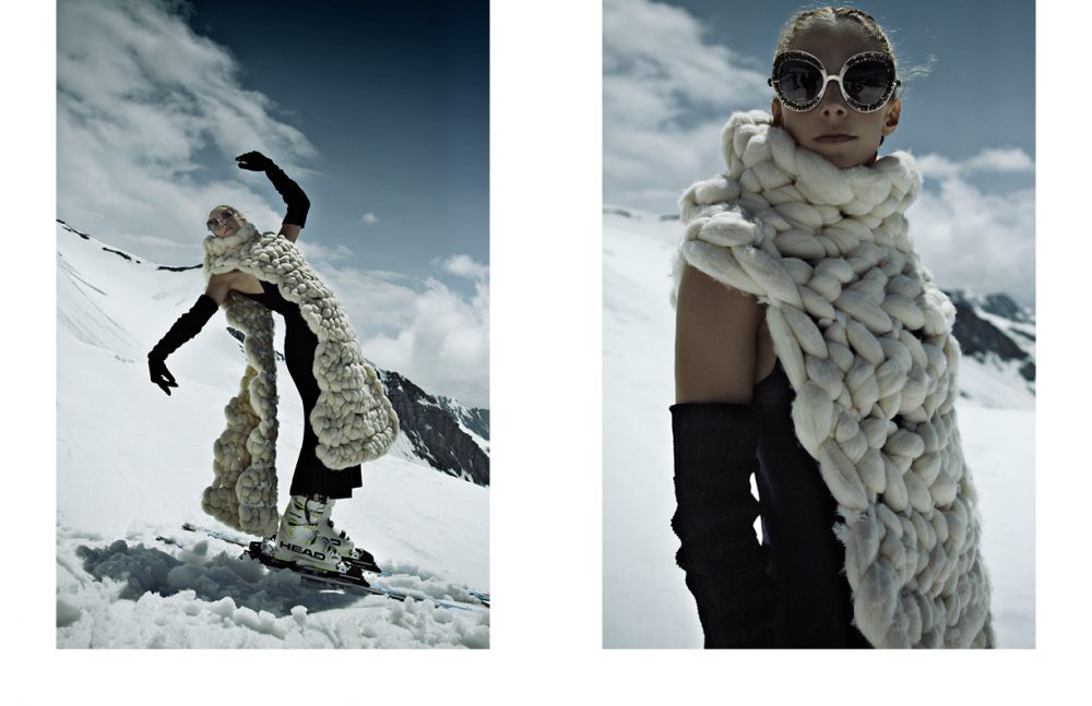 Sunglasses / Pugnale & Nyleve  Cape / Angela Ami Jumpsuit / Hache Gloves / I’m Isola Marras