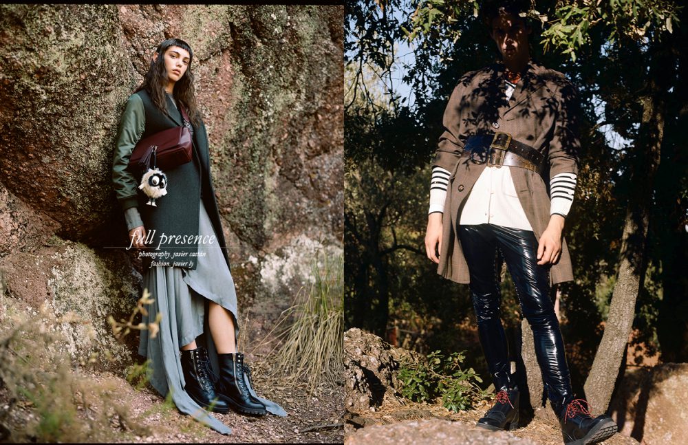 Coat & Boots / Sandro Paris Dress / LOEWE Bag / Essentiel Opposite Shirt / Torras Cardigan / MM6 Trousers / Wendy&Jim Vintage Coat & Belts / Stylist’s Own Boots / Dior
