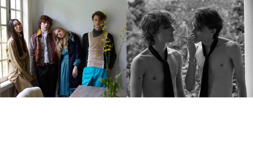 From Left to Right Pat @ Kiss Models Thailand wears Look / Céline Armin @ WM Thailand wears Look / Prada Poly @ WM Thailand wears Coat & Dress / Fendi Ring / Lanvin Bogdan @ Clio Thailand wears Look / Hermès Opposite Bracelet / Missile