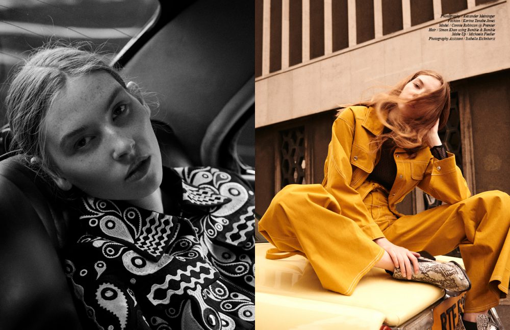Jumpsuit / Holly Fulton Opposite Jacket & trousers / JH. ZANE  Body / Kriss Soonik  Boots / Sol Sana