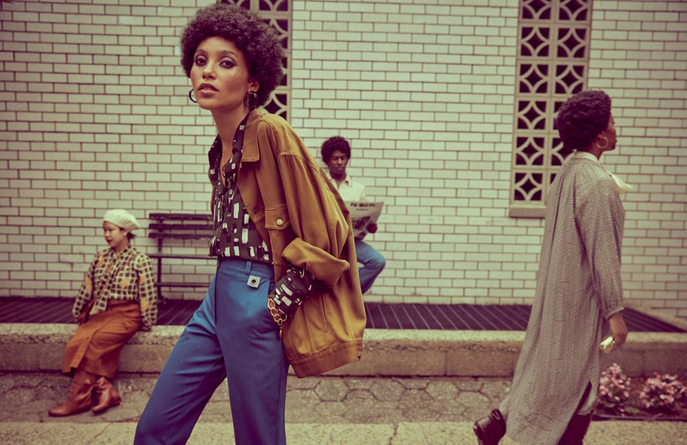 Top & jacket / David Michael Denim / I WAITED FOR YOU Necklace / TOMTOM Bracelet & earrings / Stylist’s Own (vintage)