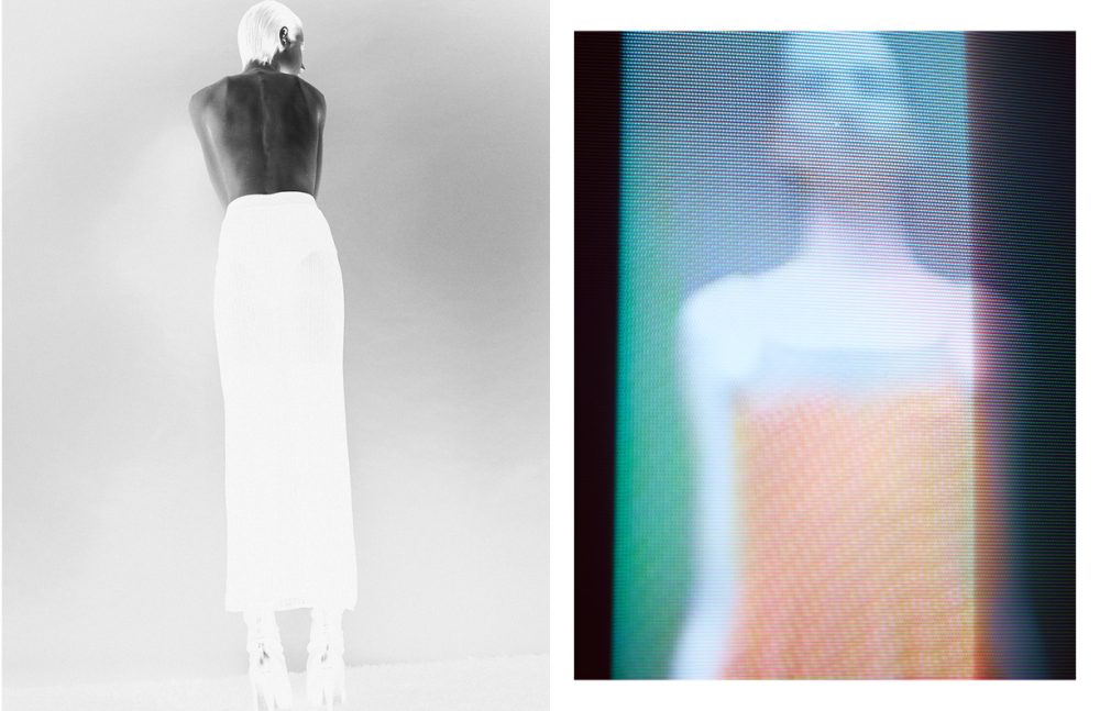 Skirt / 1980’s Alaïa  Shoes / Balmain Opposite Top / CHANEL