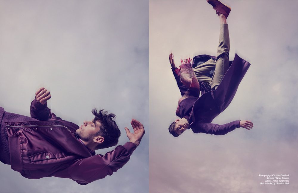 Shirt / Fred Perry Jumper / Vladimir Karaleev Jacket / Tiger of Sweden Opposite Coat / Dyn Trousers / Goetze Jumper / UNIQLO Scarf / Levi’s Shoes / Clarks