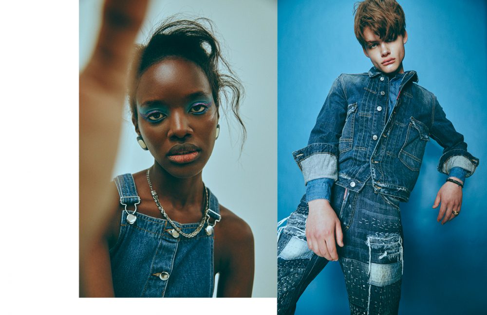 Top / H&M Necklace / Stylist’s Own Opposite Shirt / ZARA Man Jackets & Jeans / Dsquared2