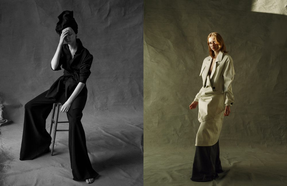 Coats / H&M Studio Headpiece / Made of Skirt from Hope Trousers / Diesel Opposite Coat / Weekday Trousers / Diesel 