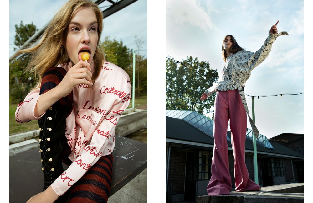 Shirt / iNDiViDUALS Leggings / Christian Wijnants Boots / Casadei Opposite Jacket / IRO Trousers / iNDiViDUALS