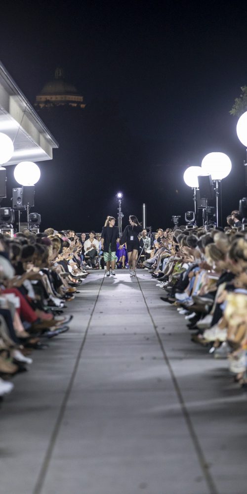 Ania Marincek and Lora Sonney from HEAD – Geneve. Photo by Alexander Palacio.