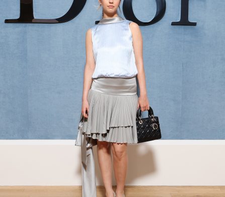 PARIS, FRANCE - JUNE 27: Mia Goth attends the Dior Homme Menswear Spring/Summer 2026 show as part of Paris Fashion Week on June 27, 2025 in Paris, France. (Photo by Pascal Le Segretain/Getty Images for Dior Homme)