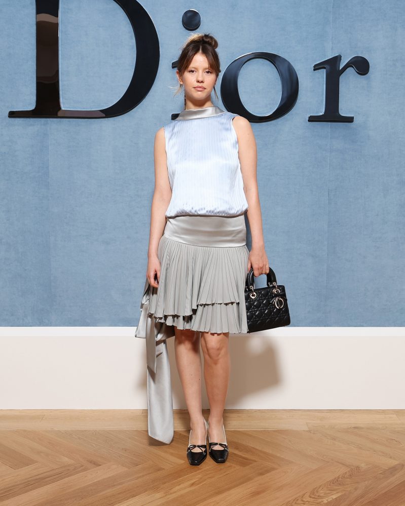 PARIS, FRANCE - JUNE 27: Mia Goth attends the Dior Homme Menswear Spring/Summer 2026 show as part of Paris Fashion Week on June 27, 2025 in Paris, France. (Photo by Pascal Le Segretain/Getty Images for Dior Homme)