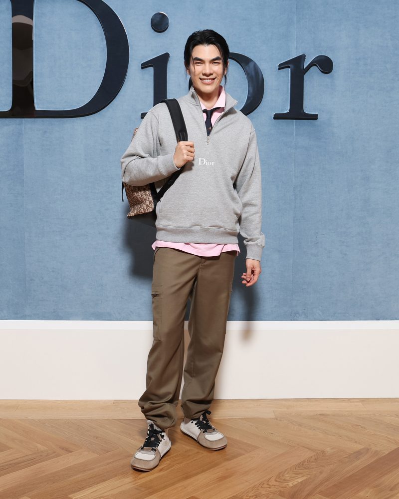 PARIS, FRANCE - JUNE 27: Mile Phakphum Romsaithong attends the Dior Homme Menswear Spring/Summer 2026 show as part of Paris Fashion Week on June 27, 2025 in Paris, France. (Photo by Pascal Le Segretain/Getty Images for Dior Homme)