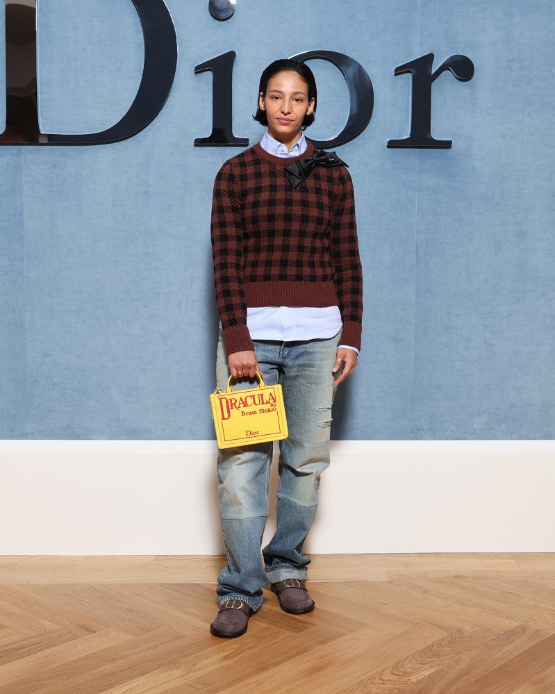PARIS, FRANCE - JUNE 27: Nadia Melliti attends the Dior Homme Menswear Spring/Summer 2026 show as part of Paris Fashion Week on June 27, 2025 in Paris, France. (Photo by Pascal Le Segretain/Getty Images for Dior Homme)